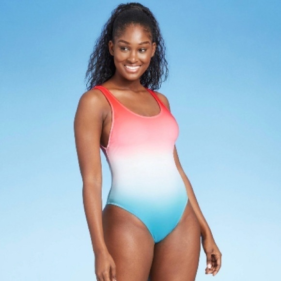 JUNIOR One Piece Multi Color Swimsuit - Picture 1 of 9